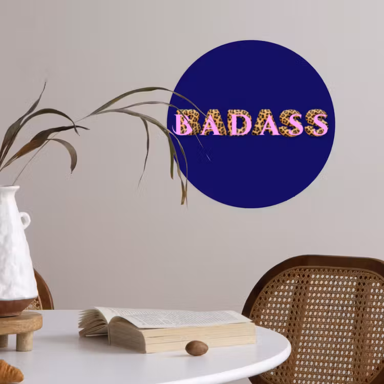 Behangcirkel - Badass - Panterpint - Schaduw - Roze — 4