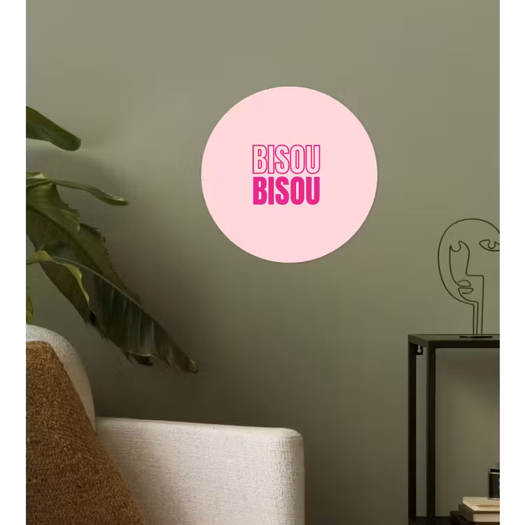 Behangcirkel - Bisou - Roze - Minimalistisch — 3