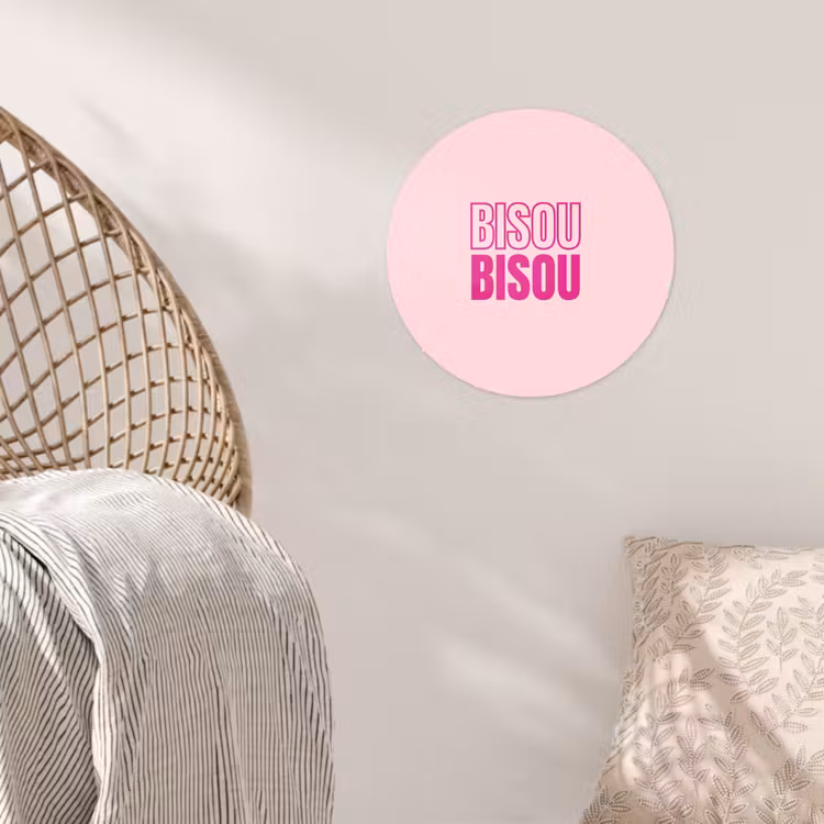 Behangcirkel - Bisou - Roze - Minimalistisch — 5