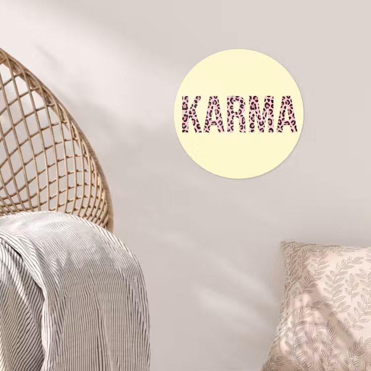 Behangcirkel - Karma - Luipaardprint - Geel — 5