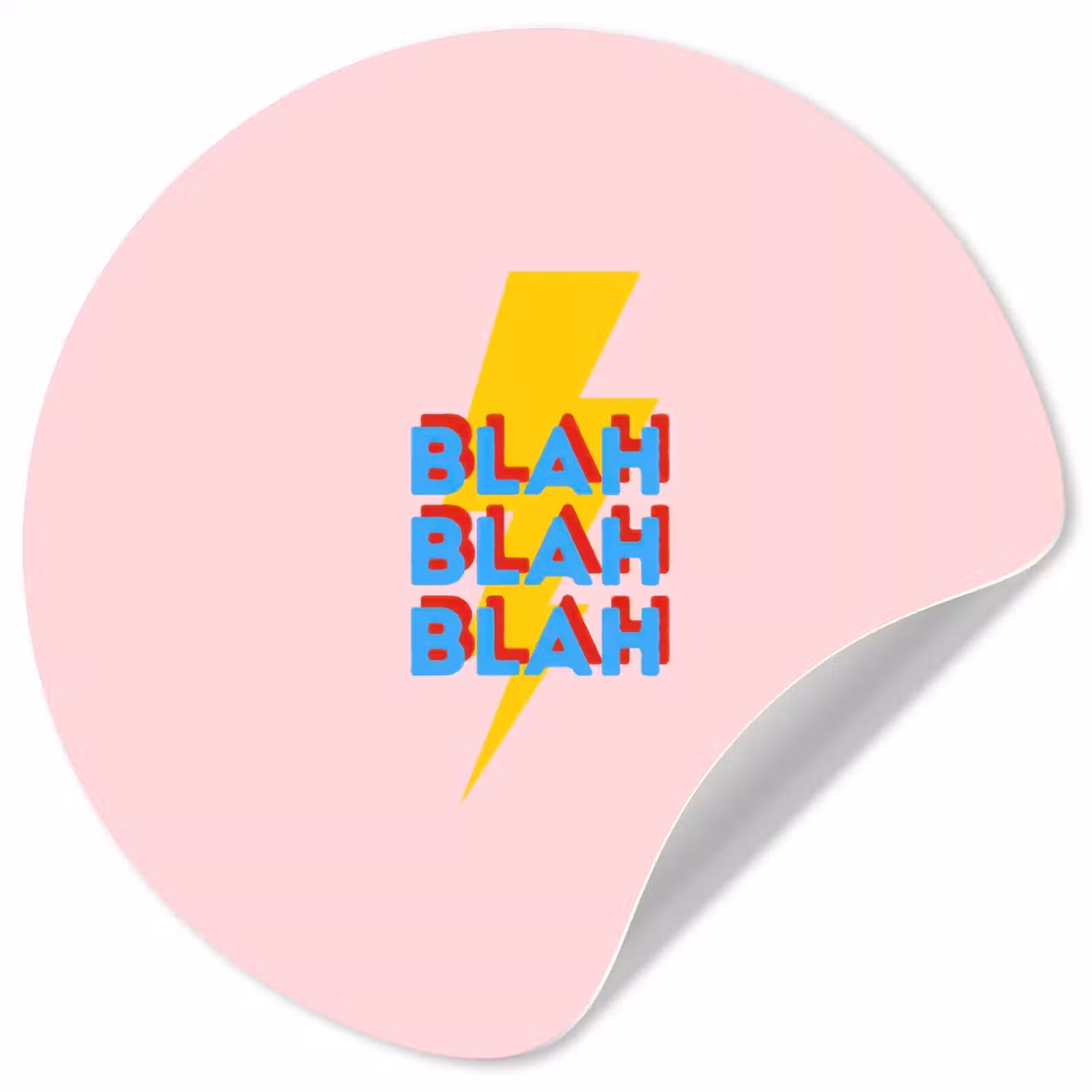 Behangcirkel - Blah - Bliksem - Roze — 1