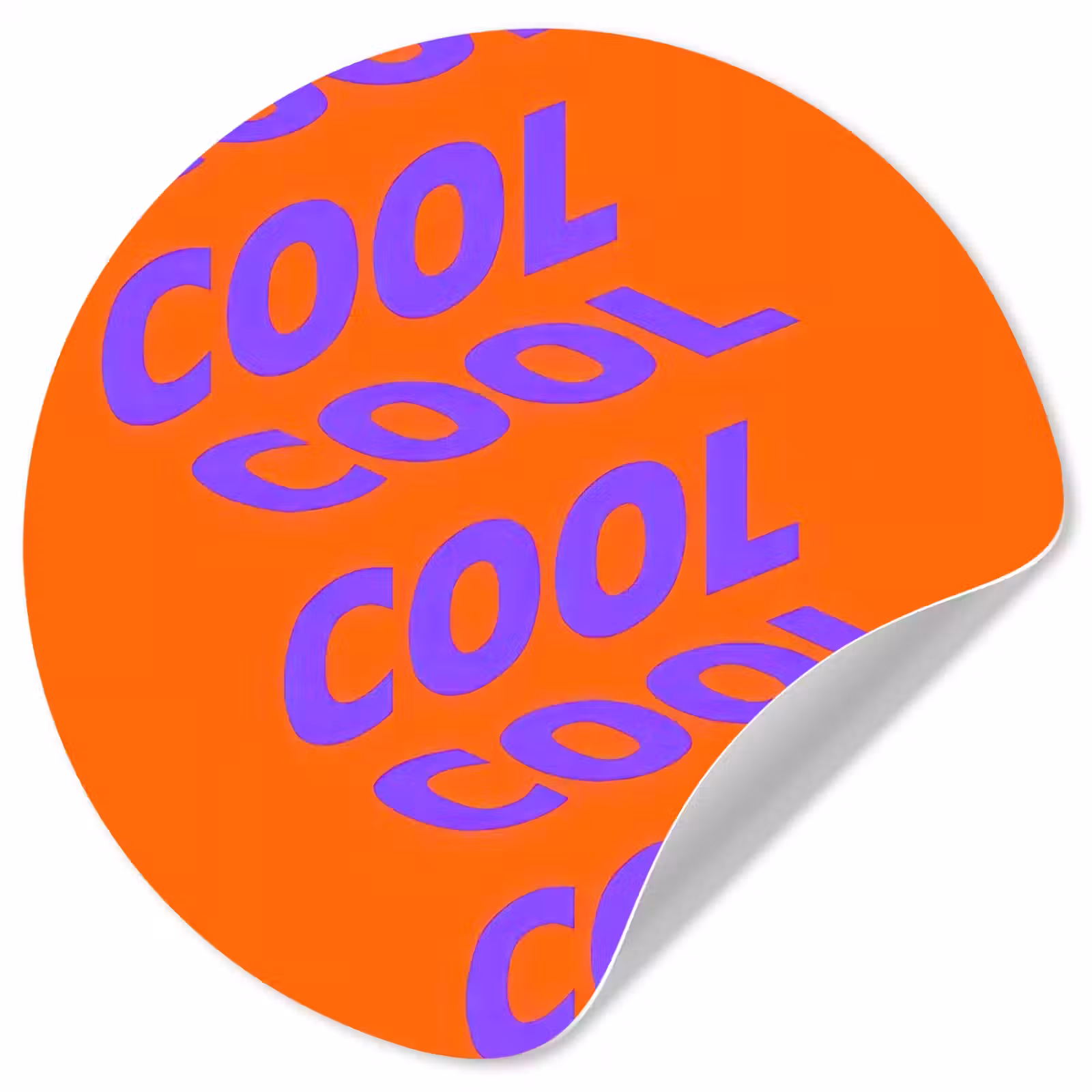 Behangcirkel - Cool - Paars - Oranje — 1