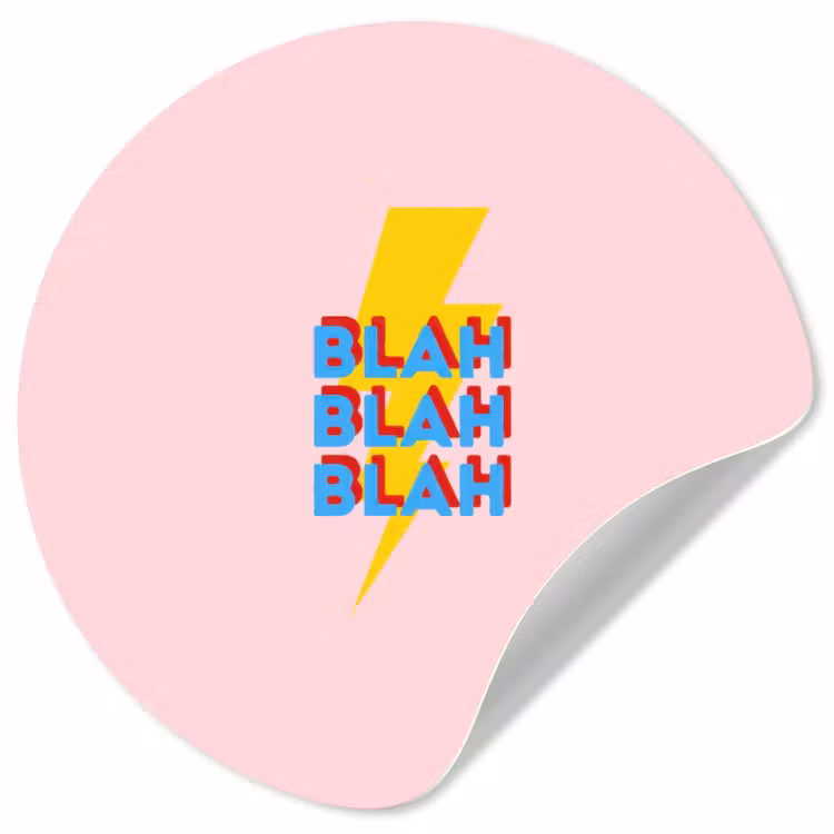 Behangcirkel - Blah - Bliksem - Roze — 1