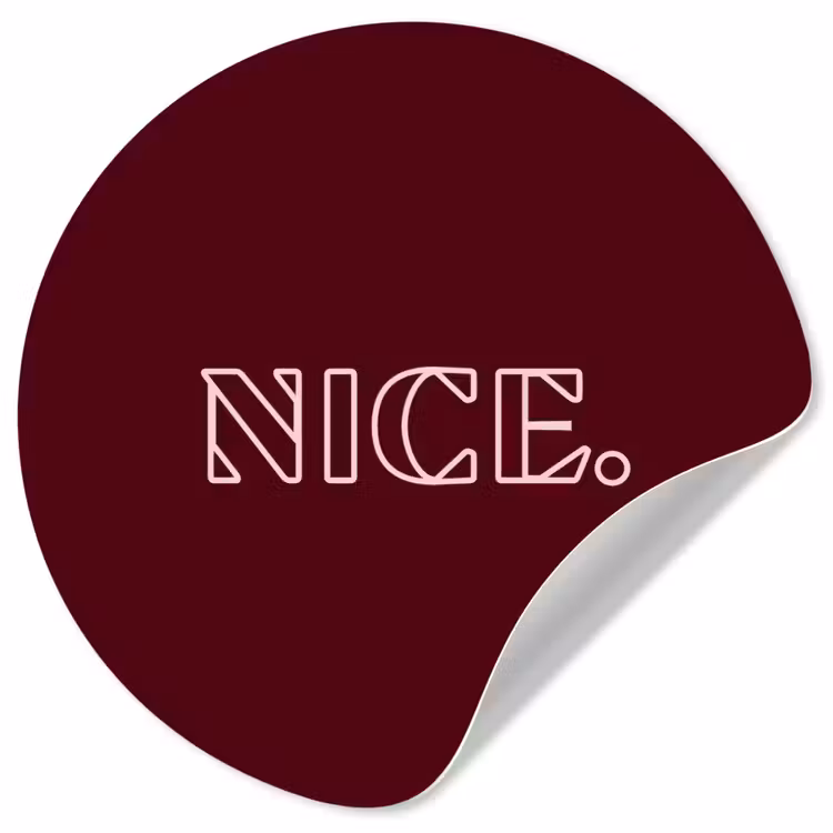 Behangcirkel - Bordeaux - Nice - minimalistisch — 1