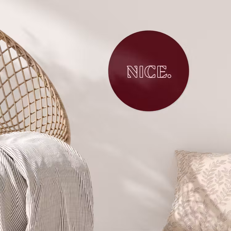 Behangcirkel - Bordeaux - Nice - minimalistisch — 5