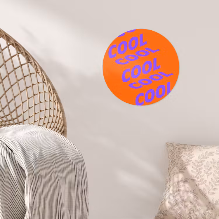 Behangcirkel - Cool - Paars - Oranje — 5