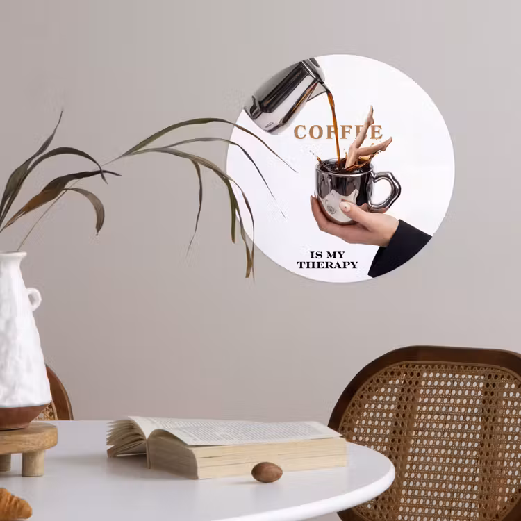Behangcirkel - Koffie - Mok - Kan - Therapie — 4