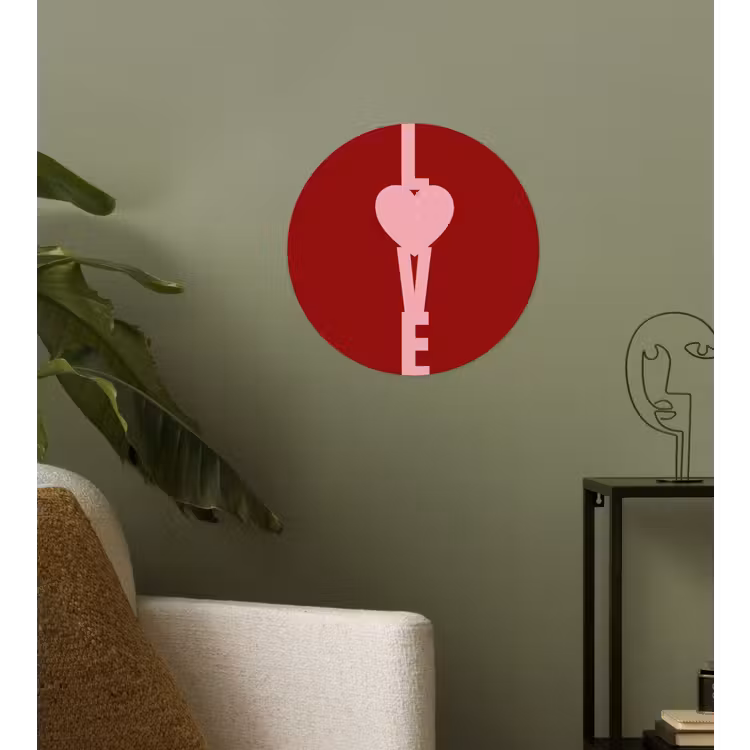 Behangcirkel - Love - Hart - Rood — 3