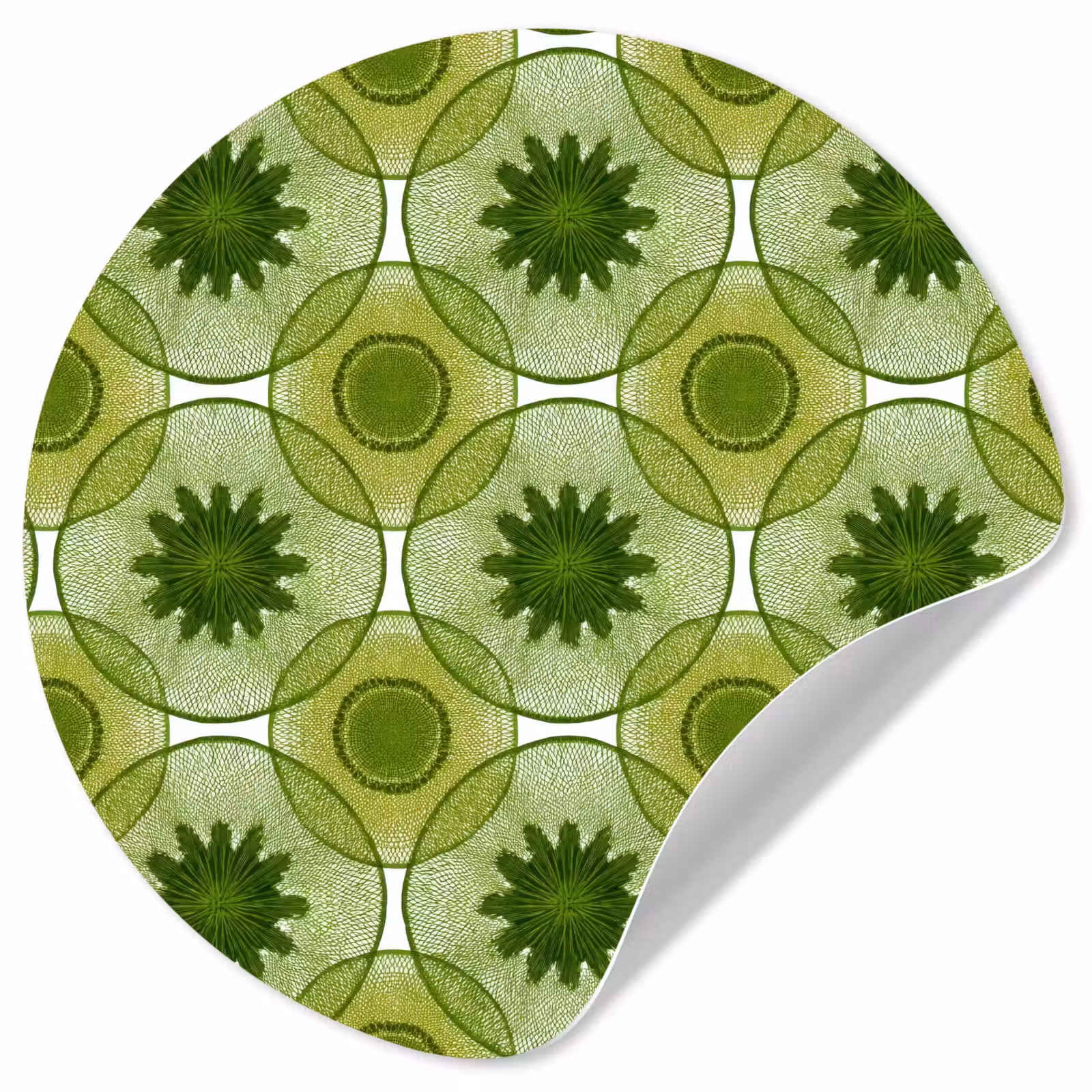 Behangcirkel - Cirkels - Patroon - Groen — 1