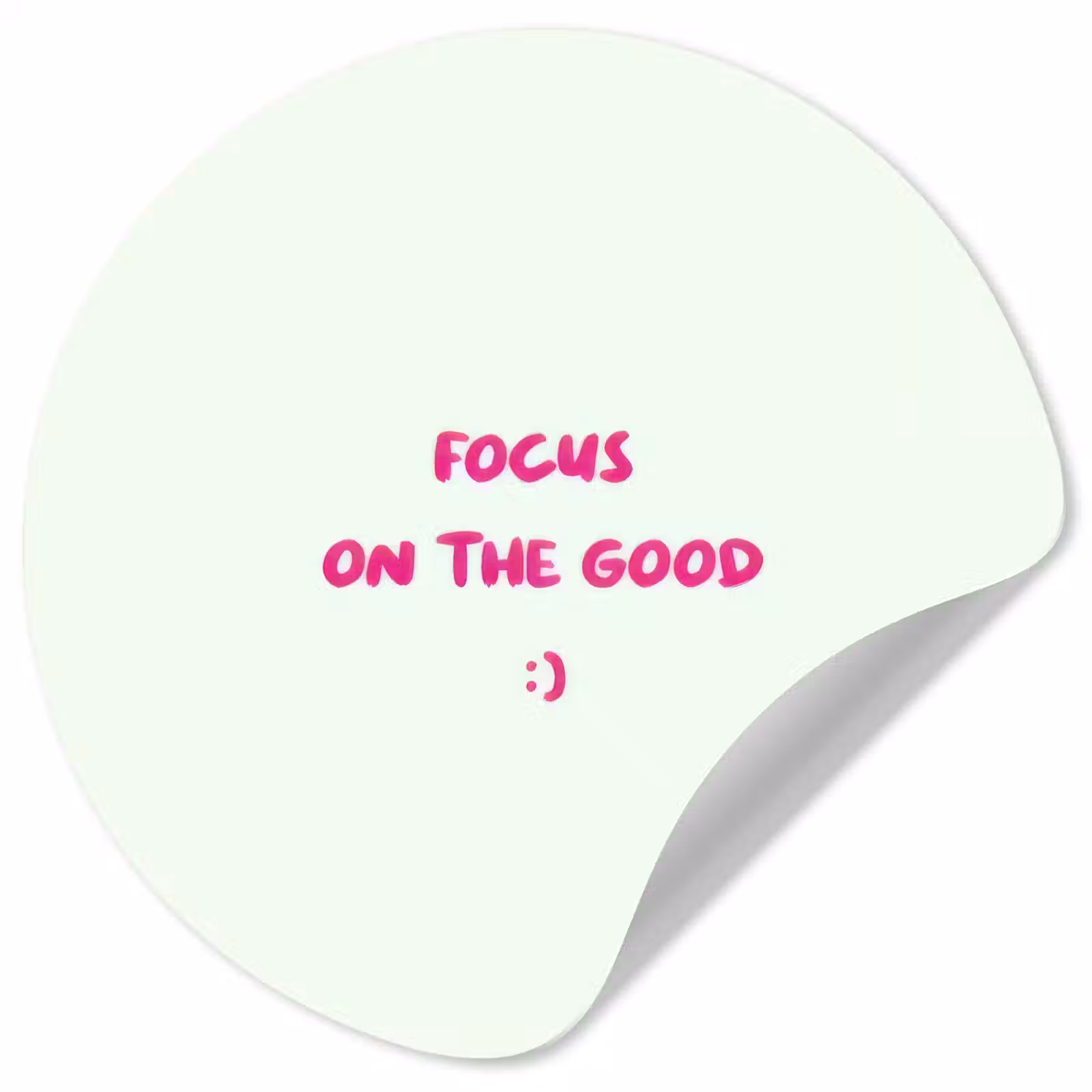 Behangcirkel - Focus - Beige - Roze - Smiley — 1