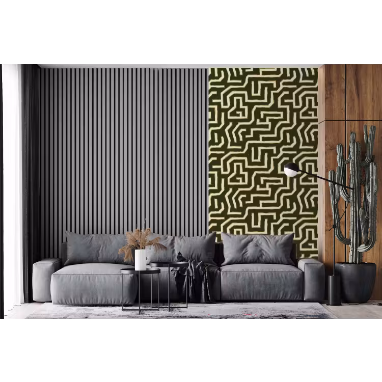 Behang - Lijnen - Abstract - Groen — 2