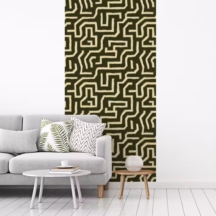 Behang - Lijnen - Abstract - Groen — 3