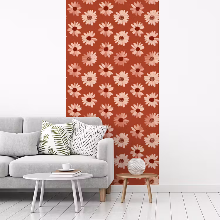 Behang - Madelief - Retro - Terracotta — 3