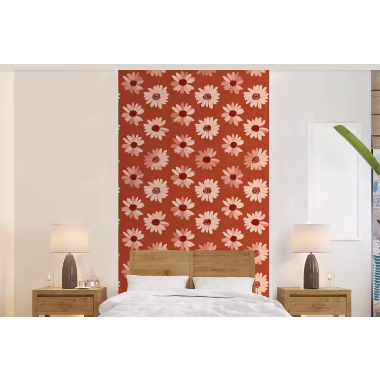 Behang - Madelief - Retro - Terracotta — 5