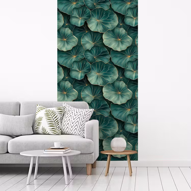 Behang - Patroon - Bladeren - Groen — 3