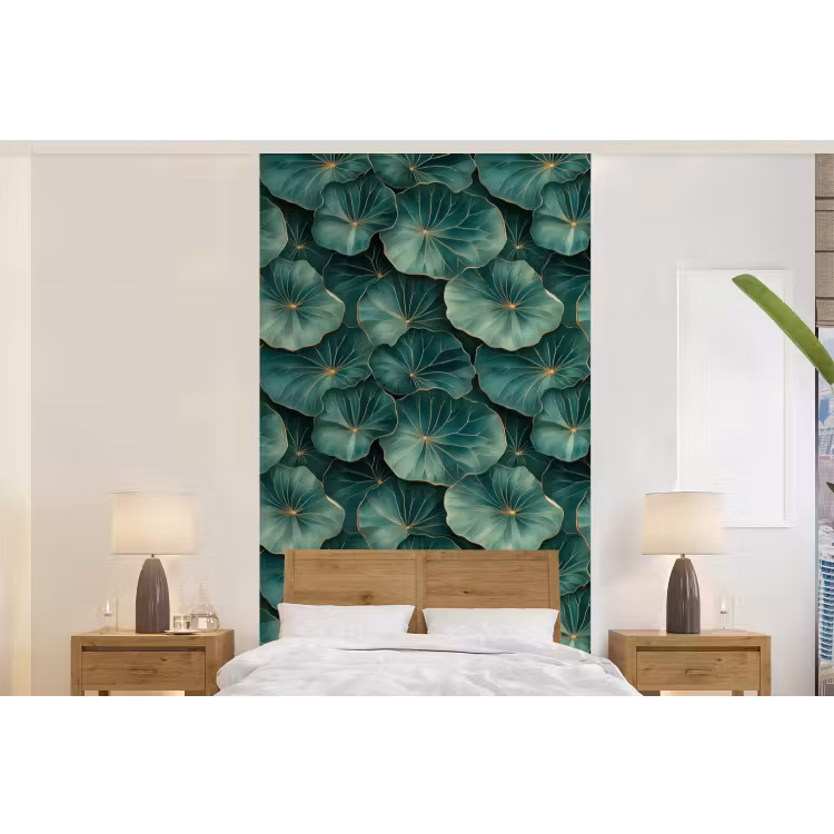 Behang - Patroon - Bladeren - Groen — 5