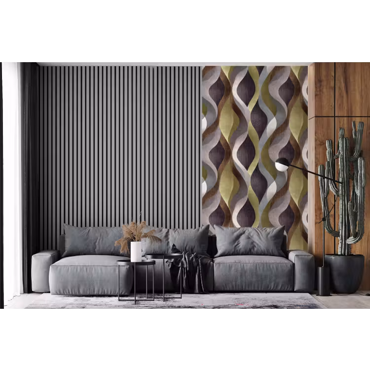 Behang - Retro - Banen - Kleurrijk — 2