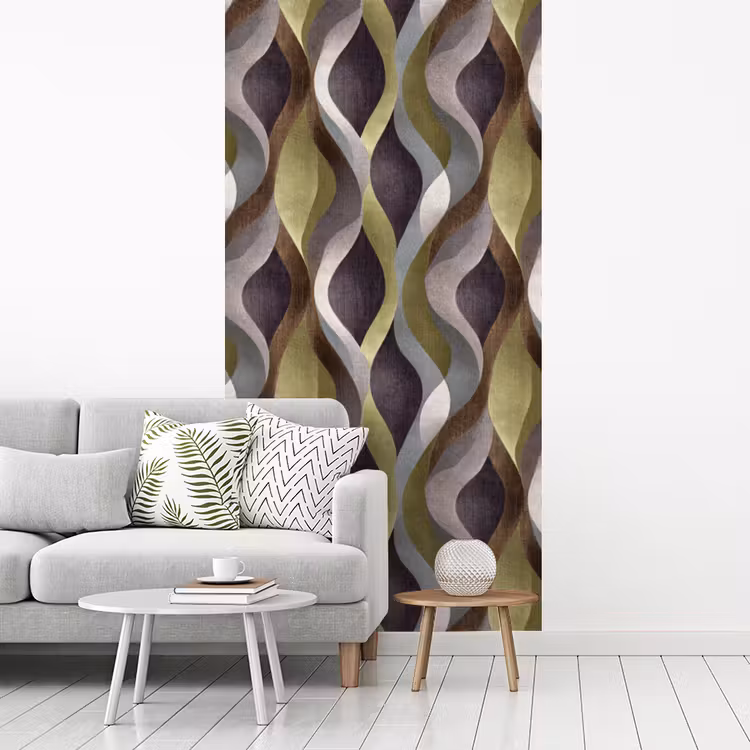 Behang - Retro - Banen - Kleurrijk — 3