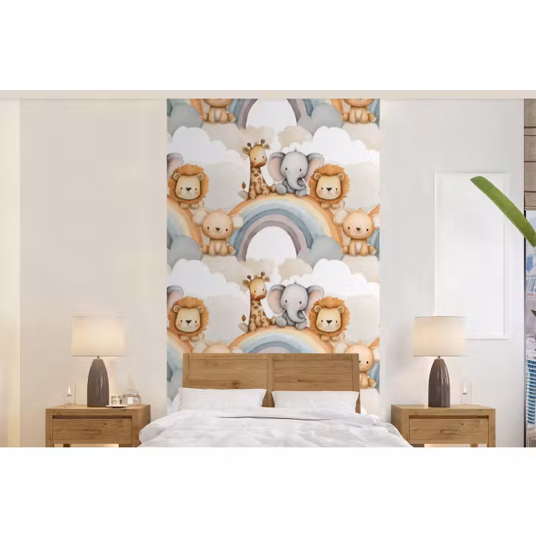 Behang - Safari - Regenboog - Kleurrijk — 5