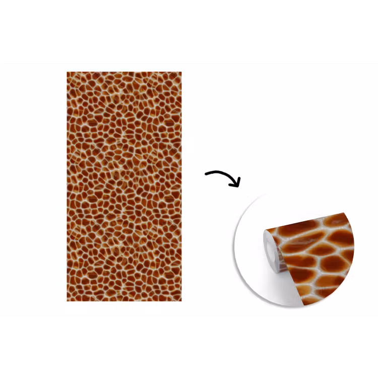 Behang - Schildpad - Patroon - Bruin — 1