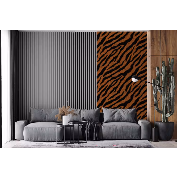 Behang - Tijger - Vacht - Zwart — 2