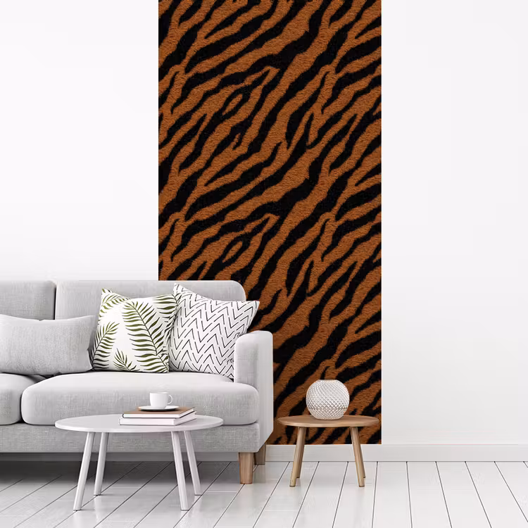 Behang - Tijger - Vacht - Zwart — 3