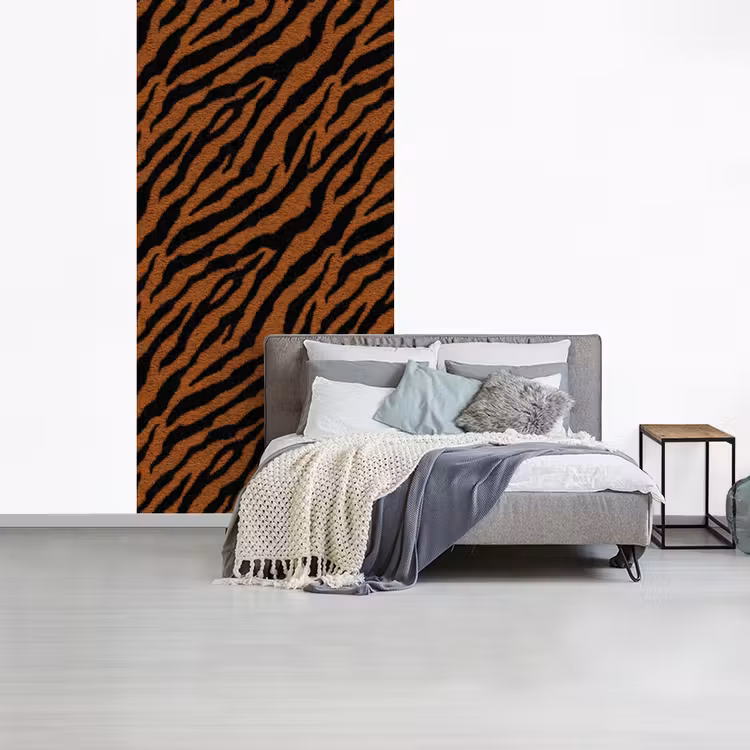 Behang - Tijger - Vacht - Zwart — 4
