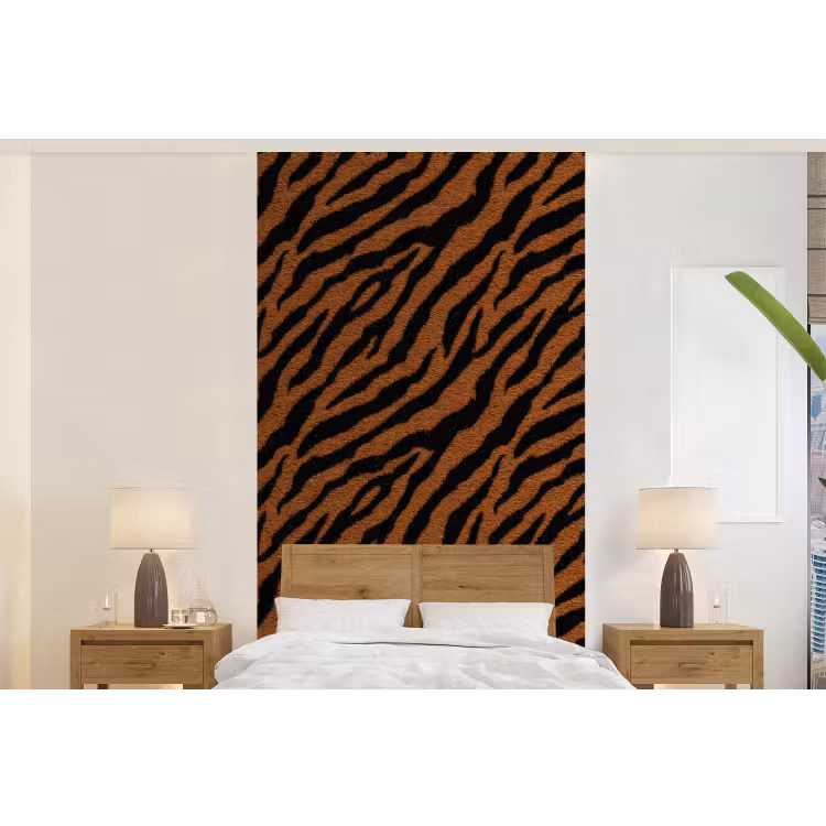 Behang - Tijger - Vacht - Zwart — 5
