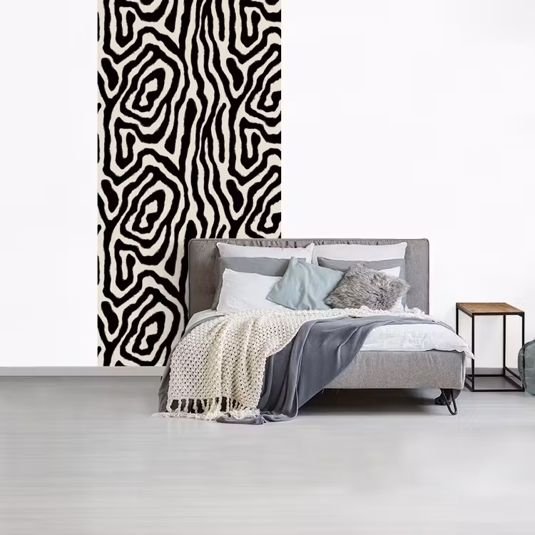 Behang - Zebra - Abstract - Zwart — 4