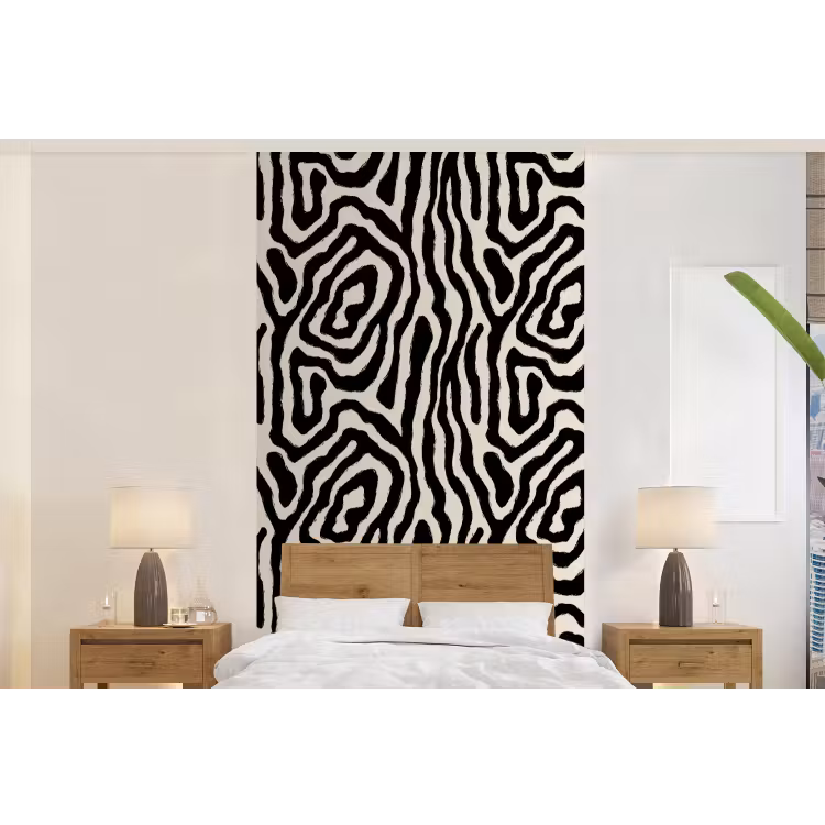 Behang - Zebra - Abstract - Zwart — 5