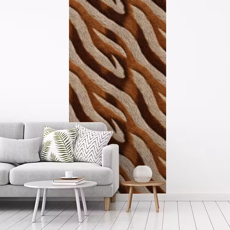 Behang - Zebra - Patroon - Bruin — 3