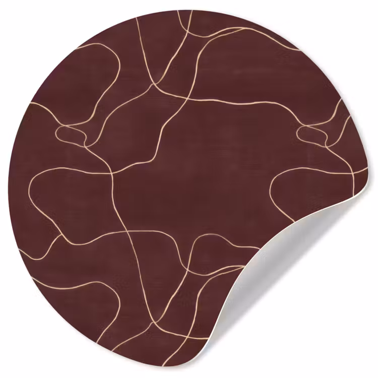 Behangcirkel - Abstract - Modern - Bruin — 1