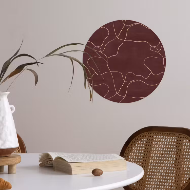 Behangcirkel - Abstract - Modern - Bruin — 4