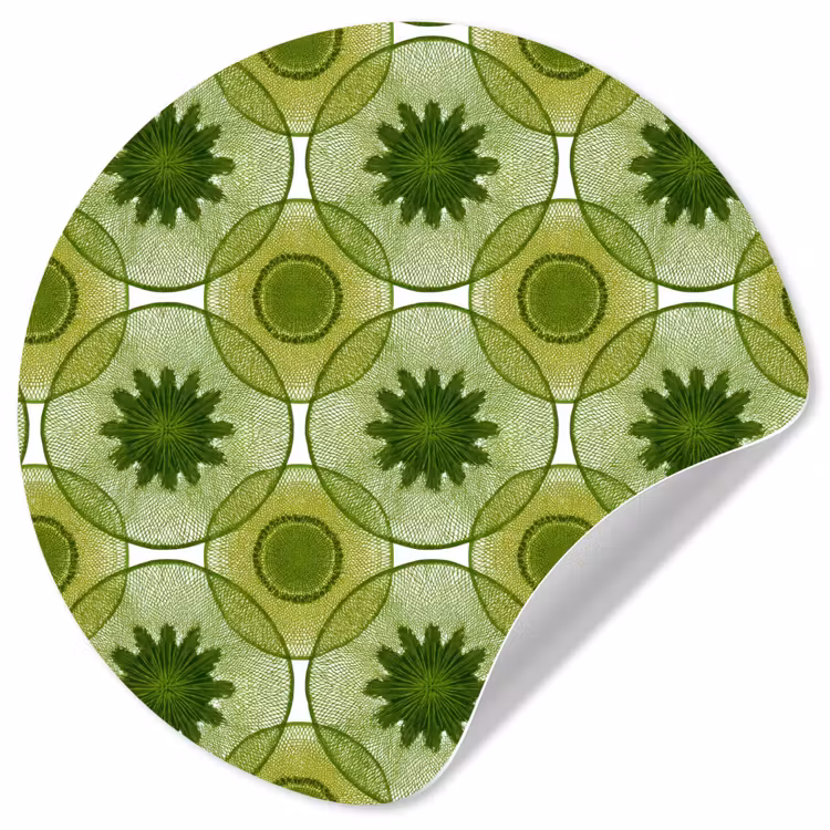 Behangcirkel - Cirkels - Patroon - Groen — 1