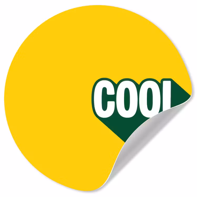 Behangcirkel - Cool - Geel - Groen — 1