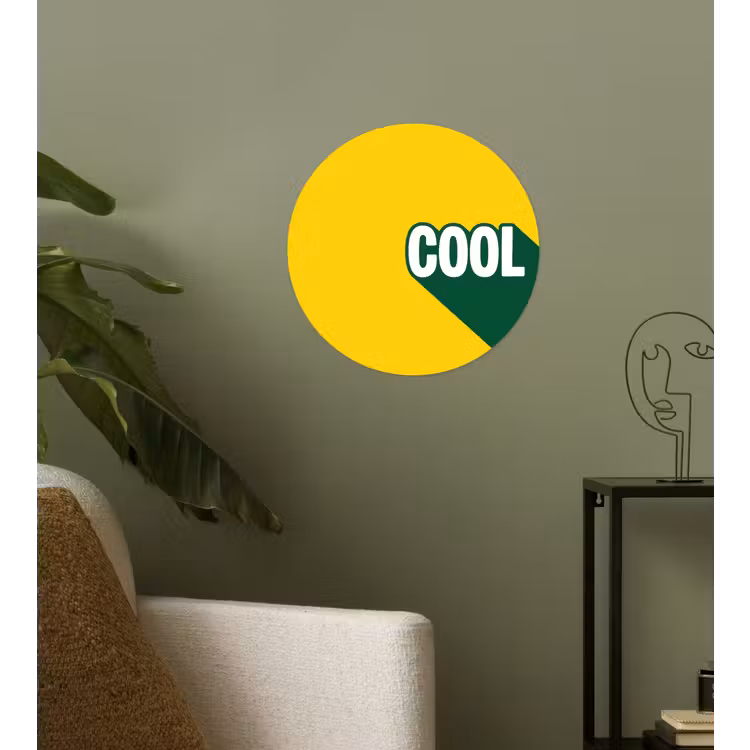 Behangcirkel - Cool - Geel - Groen — 3