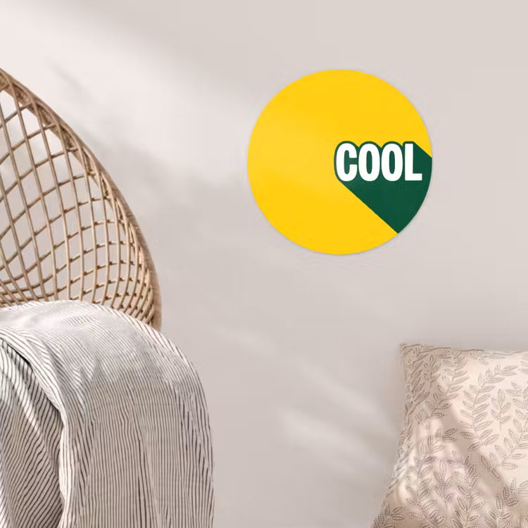 Behangcirkel - Cool - Geel - Groen — 5