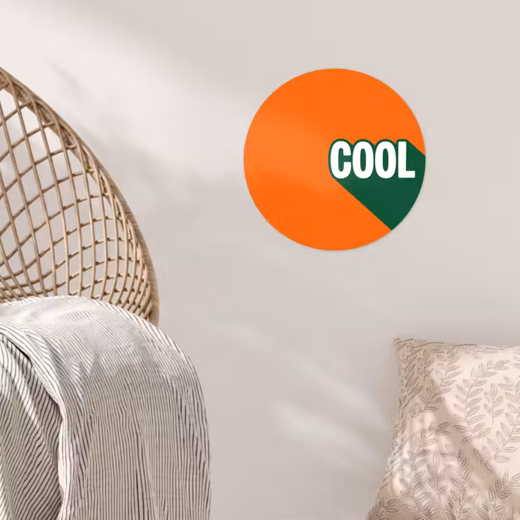 Behangcirkel - Cool - Oranje - Groen — 5