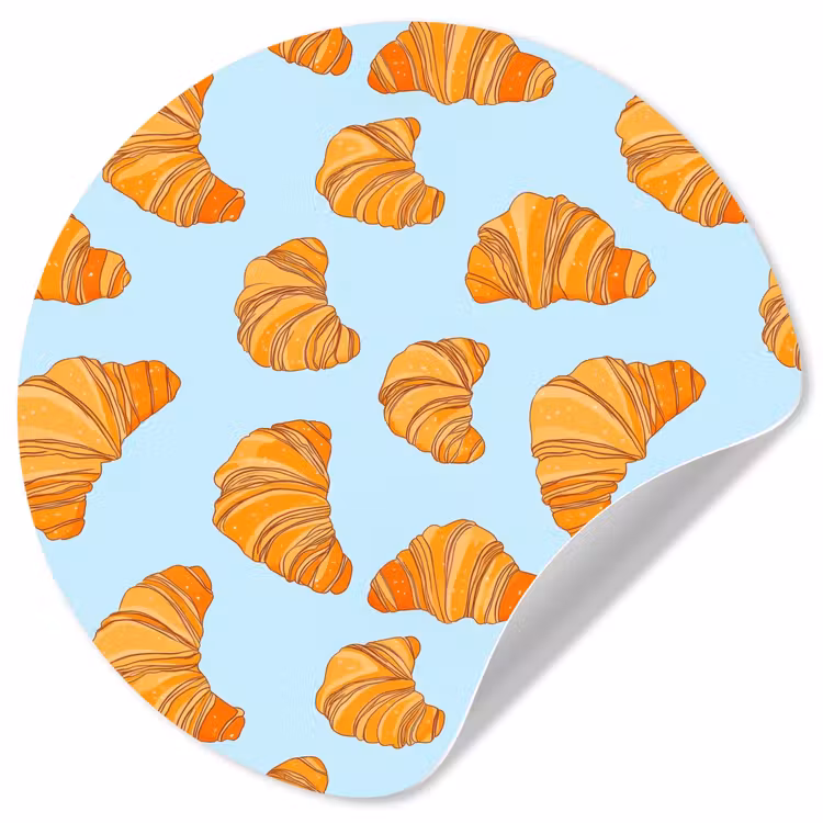 Behangcirkel - Croissant - Speels - Blauw — 1
