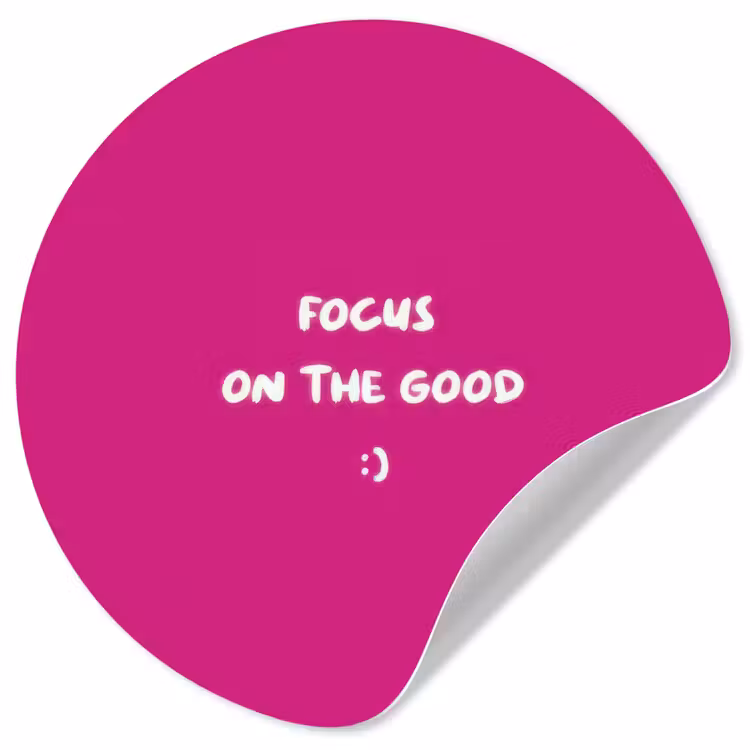 Behangcirkel - Focus - Smiley - Roze — 1