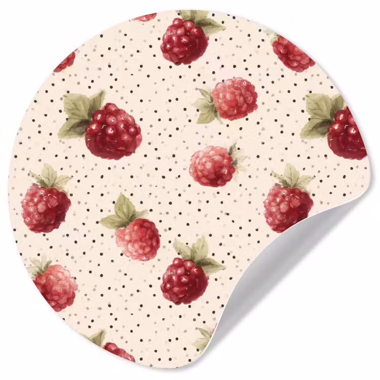 Behangcirkel - Framboos - Stippen - Rood — 1