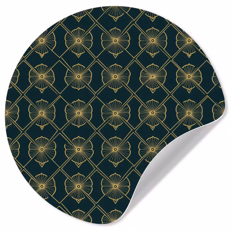 Behangcirkel - Geometrisch - Elegant - Groen — 1