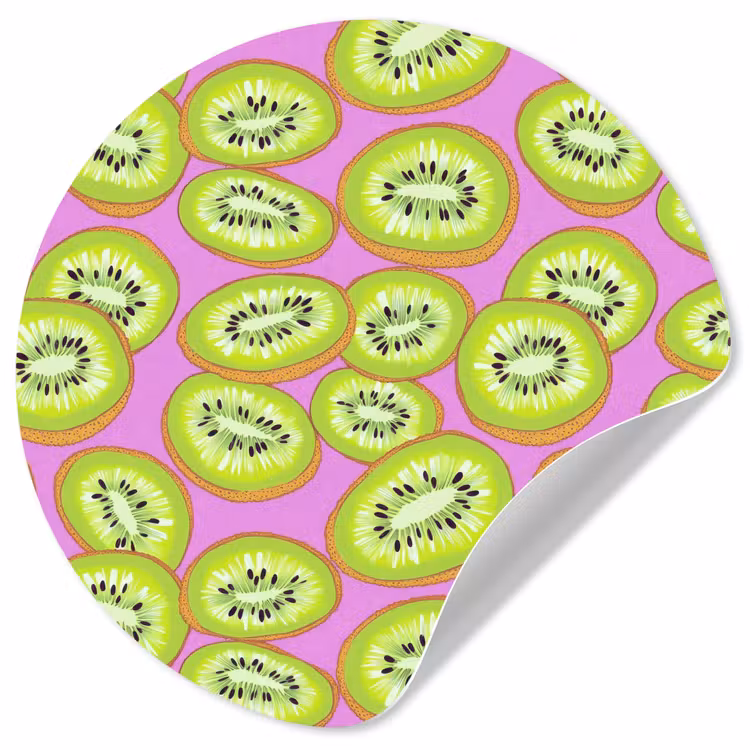 Behangcirkel - Kiwi - Speels - Groen — 1