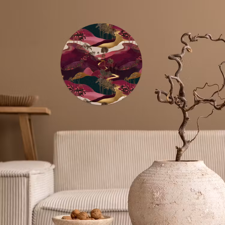 Behangcirkel - Magisch - Palmbomen - Goud — 2