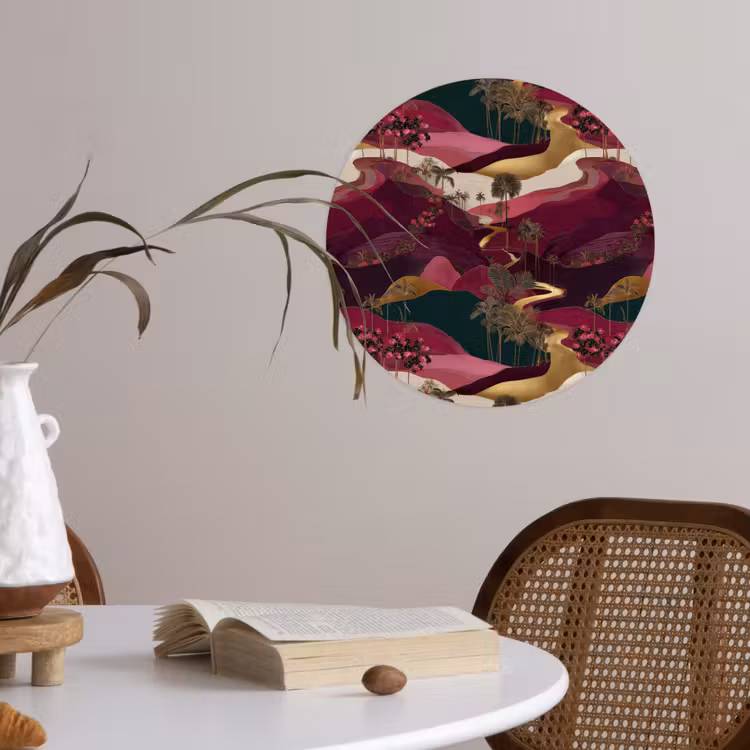 Behangcirkel - Magisch - Palmbomen - Goud — 4
