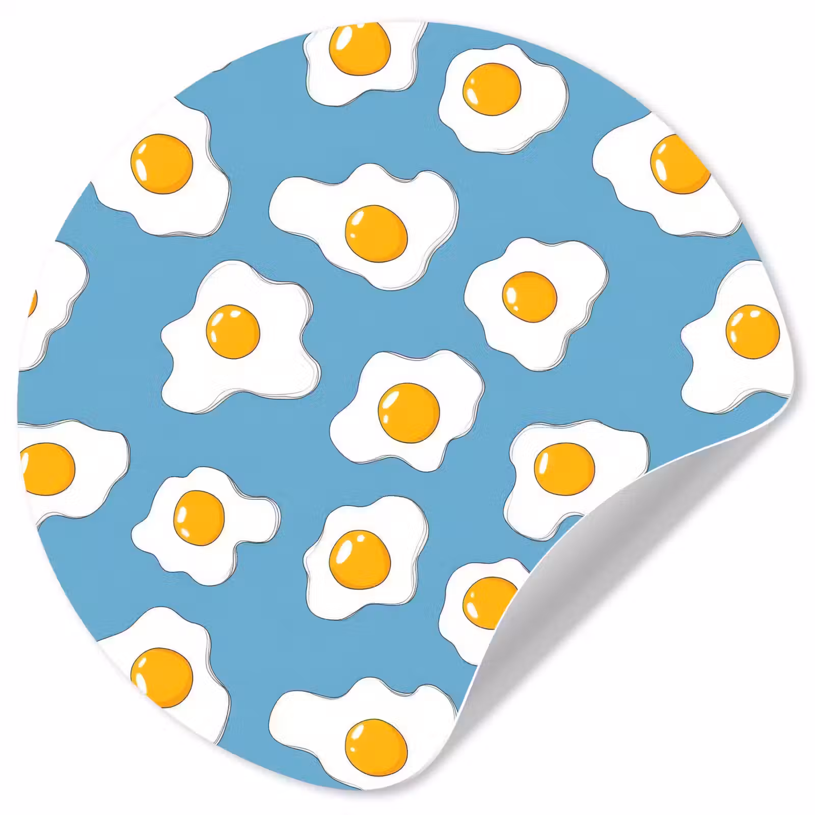 Behangcirkel - Eieren - Dooiers - Blauw — 1
