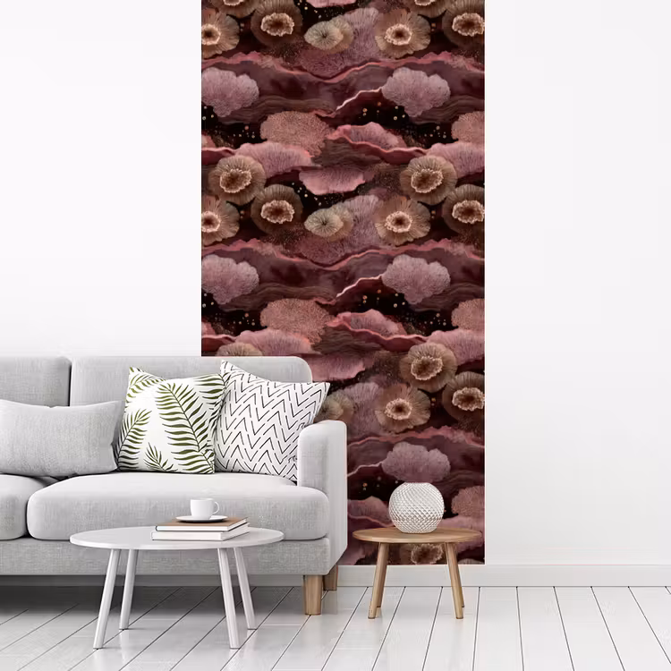 Behang - Koraal - Organisch - Roze — 3