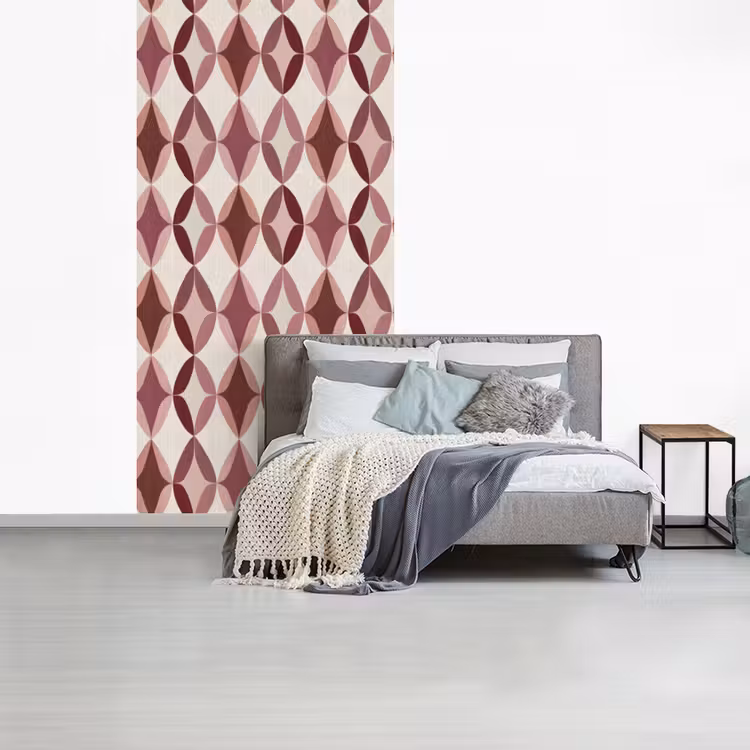 Behang - Ovaal - Textuur - Roze — 4