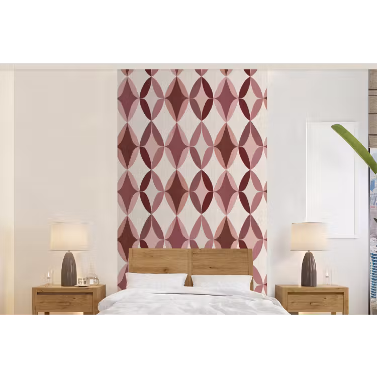 Behang - Ovaal - Textuur - Roze — 5