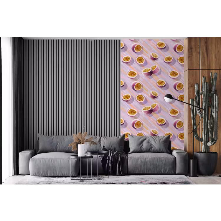 Behang - Passievrucht - Tropisch - Paars — 2